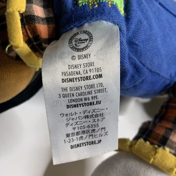 Mickey Mouse Scarecrow Plush Toy Disney Store Stuffed Animal Farmer Fall Autumn - Picture 8 of 12